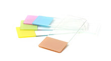 Charger l'image dans la galerie, Lames de microscopie, plage colorée imprimable, bords rodés, coins coupés