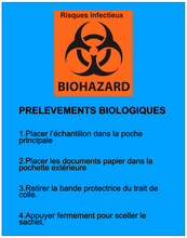 Charger l'image dans la galerie, Sachet de transport étanches 15x23cm avec poche avant / 100