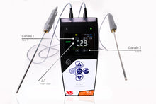 Charger l'image dans la galerie, Thermomètre digital portatif pour 2 sondes PT100, -200 / +999°C, Temp70vio