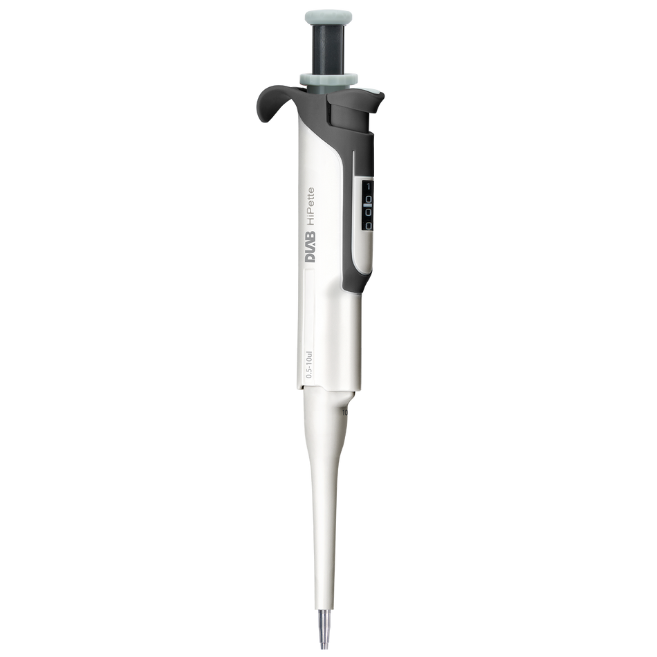 Micropipette DLAB HiPette 0,5–10 µL à cône métallique