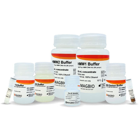 Kit HighPrep HMW DNA MagBio, flacons de tampons et billes magnétiques