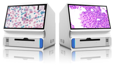 Scanner de lames compact LD Patho 340A Landing Med – coupe histologique et lame de cytologie à l'écran
