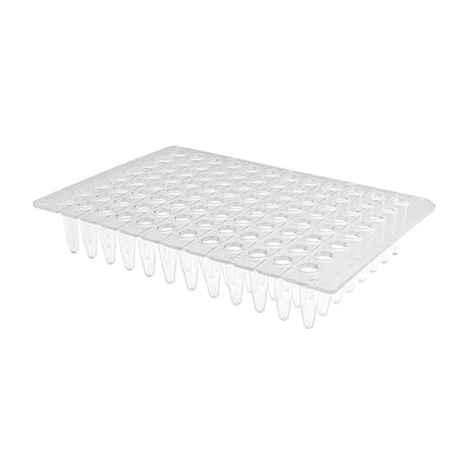 Plaques PCR 96 puits sans jupe, fond plat (pack de 10)
