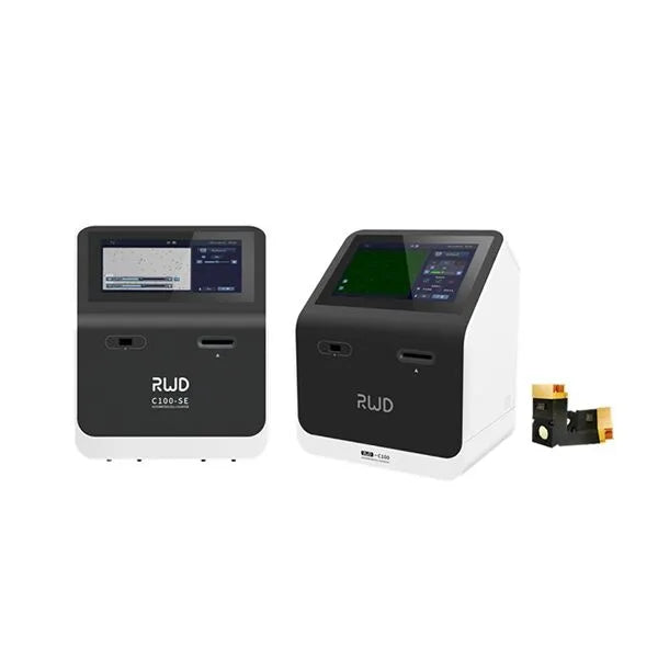 Compteurs de cellules automatisés RWD C100-SE et C100 avec cube de fluorescence