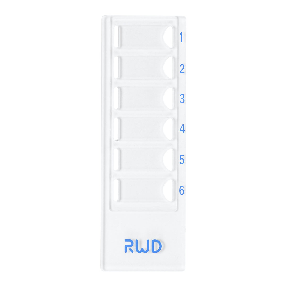 Lame de comptage jetable RWD DS-66 à 6 chambres, vue de dessus