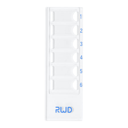 Lame de comptage jetable RWD DS-66 à 6 chambres, vue de dessus