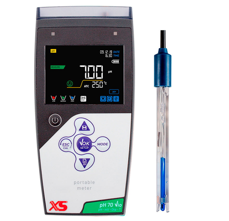 pH mètre portable pH 70 Vio avec électrode 201T standard ou DHS