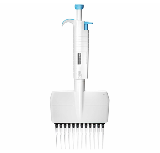 Micropipette à déplacement d'air autoclavale 12 canaux MICROPETTE+