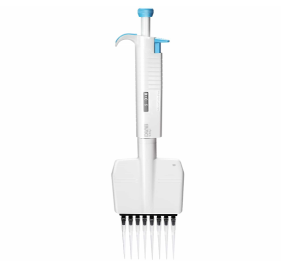 Micropipette à déplacement d'air autoclavable 8 canaux MICROPETTE+