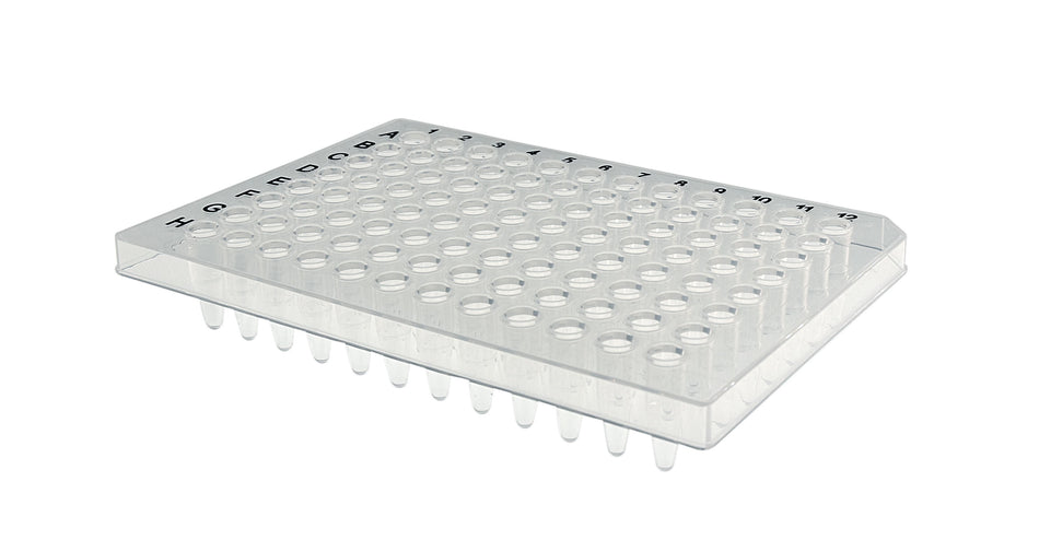 Plaque PCR 96 0,2ml semi-jupée, coloris naturel (pack de 10)